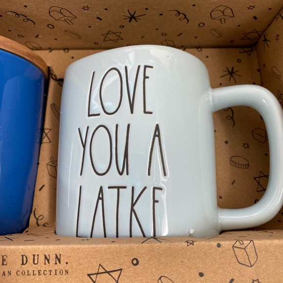 New RAE DUNN 2pc Love You A Latke Mug and Canister Set - Picture 5 of 7